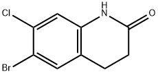 6-溴-7-氯-3,4-二氢喹啉-2(1H)-酮 结构式