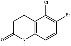 6-溴-5-氯-1,2,3,4-四氢喹啉-2-酮 结构式