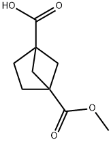 4-甲酯基二环[2.1.1]己烷-1-羧酸 结构式