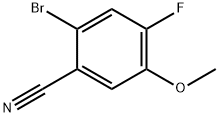 2-bromo-4-fluoro-5-methoxybenzonitrile 结构式