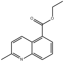 Ethyl 2-methylquinoline-5-carboxylate 结构式