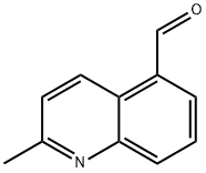 2-甲基喹啉-5-甲醛 结构式
