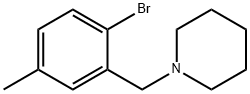 1-(2-溴-5-甲基苄基)哌啶 结构式
