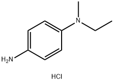 N-乙基-N-甲基苯-1,4-二胺双盐酸盐 结构式