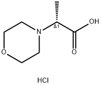 (R)-2-吗啉-4-基-丙酸盐酸盐 结构式