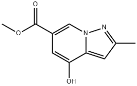 methyl 4-hydroxy-2-methylpyrazolo[1,5-a]pyridine-6-carboxylate 结构式