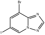 8-BROMO-6-IODO-[1,2,4]TRIAZOLO[1,5-A]PYRIDINE 结构式