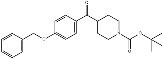 tert-butyl 4-(4-(benzyloxy)benzoyl)piperidine-1-carboxylate 结构式