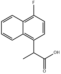 2-(4-氟萘-1-基)丙酸 结构式