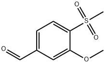 3-甲氧基-4-(甲磺酰基)苯甲醛 结构式