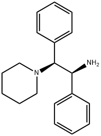 (ΑS,ΒS)-Α,Β-二苯基-1-哌啶乙胺 结构式
