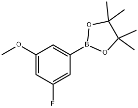 3-Fluoro-5-methoxyphenylboronic acid pinacol ester 结构式