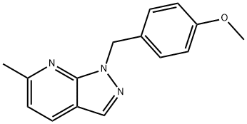 1-(4-METHOXYBENZYL)-6-METHYL-1H-PYRAZOLO[3,4-B]PYRIDINE 结构式