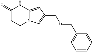 7-(苄氧基甲基)-3,4-二氢吡咯并[1,2-A]嘧啶-2(1H)-酮 结构式