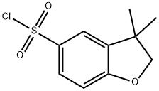 3,3-dimethyl-2,3-dihydrobenzofuran-5-sulfonyl chloride 结构式