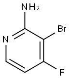 2-氨基-3-溴-4-氟吡啶 结构式