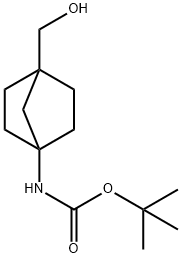 (4-(羟甲基)双环[2.2.1]庚-1-基)氨基甲酸叔丁酯 结构式