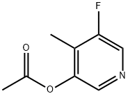 5-氟-4-甲基-3-吡啶基乙酸酯 结构式