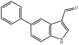 5-苯基吲哚-3-甲醛 结构式