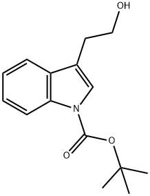 tert-butyl 3-(2-hydroxyethyl)-1H-indole-1-carboxylate 结构式