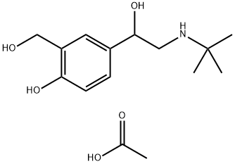 沙丁胺醇 乙酸盐 结构式