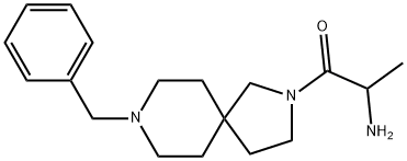 2-amino-1-(8-benzyl-2,8-diazaspiro[4.5]decan-2-yl)propan-1-one 结构式
