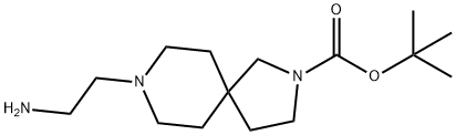 2-BOC-8-(2-氨基乙基)-2,8-二氮杂螺[4.5]癸烷 结构式