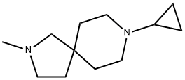 8-cyclopropyl-2-methyl-2,8-diazaspiro[4.5]decane 结构式