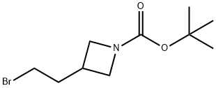 tert-Butyl 3-(2-bromoethyl)azetidine-1-carboxylate 结构式