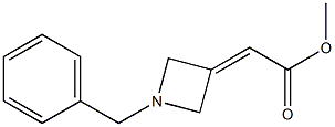 methyl 2-(1-benzylazetidin-3-ylidene)acetate 结构式