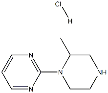 2-(2-甲基哌嗪-1-基)嘧啶盐酸盐 结构式