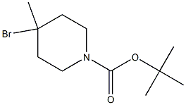 tert-butyl 4-bromo-4-methylpiperidine-1-carboxylate 结构式