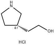 (S)-2-(吡咯烷-3-基)乙醇盐酸盐 结构式