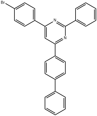 4-(联苯-4-基)-6-(4-溴苯基)-2-苯基嘧啶 结构式