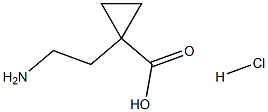 1-(2-AMINOETHYL)CYCLOPROPANE-1-CARBOXYLICACIDHYDROCHLORIDE 结构式