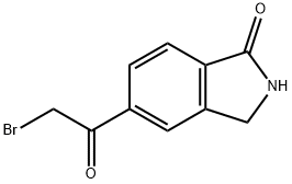 5-(bromoacetyl)-2,3-dihydro-1H-isoindol-1-one 结构式