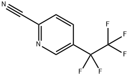 2-氰基-5-(五氟乙基)吡啶 结构式