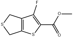 3-FLUORO-4,6-DIHYDRO-THIENO[3,4-B]THIOPHENE-2-CARBOXYLIC ACID METHYL ESTER 结构式