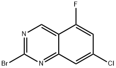 2-bromo-7-chloro-5-fluoroquinazoline 结构式