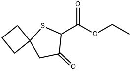 7-oxo-5-Thiaspiro[3.4]octane-6-carboxylic acid ethyl ester 结构式