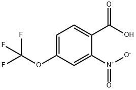 2-nitro-4-(trifluoromethoxy)benzoic acid 结构式