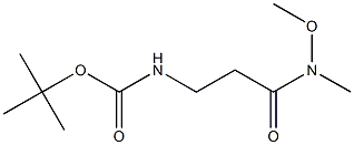 叔丁基N-[3-[甲氧基(甲基)氨基]-3-氧代丙基]氨基甲酸酯 结构式