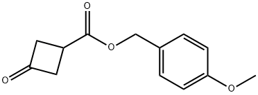 4-甲氧基苄基-3-氧代环丁烷羧酸乙酯 结构式