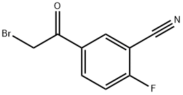 5-(2-溴乙酰基)-2-氟苯腈 结构式