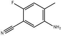 5-氨基-2-氟-4-甲基苯腈 结构式