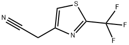 (2-三氟甲基)-4-乙腈基噻唑 结构式