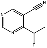 4-(1-氟乙基)嘧啶-5-腈 结构式