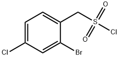 (2-Bromo-4-chlorophenyl)methanesulfonyl chloride 结构式