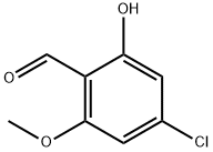 4-氯-2-羟基-6-甲氧基苯甲醛 结构式