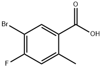 5-溴-4-氟-2-甲基苯甲酸 结构式